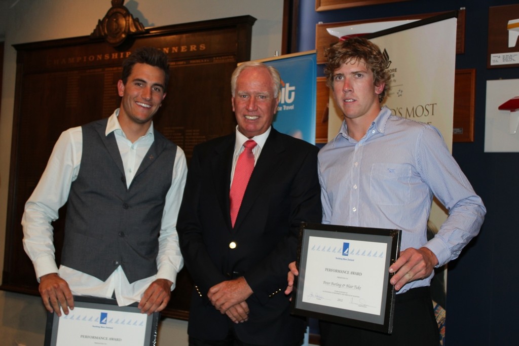 Performance Awards winners Peter Burling and Blair Tuke  - 2012 Yachting Excellence Awards © Jodie Bakewell-White